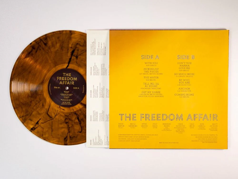 The Freedom Affair (Self Titled) Vinyl LP Indies Orange w/Black Swirl Colour 2025 - Image 2