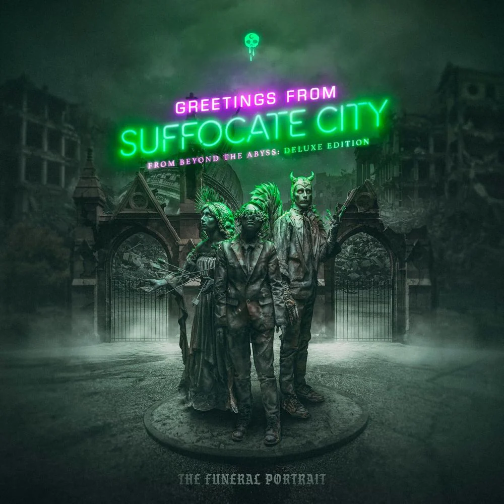 The Funeral Portrait Greetings From Suffocate City - From Beyond The Abyss Vinyl LP Green & Purple Colour 2025