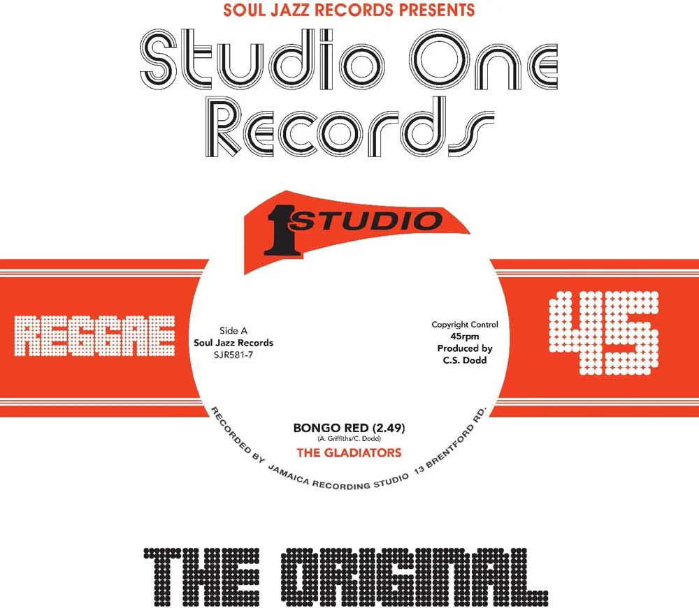 The Gladiators Bongo Red 7" Vinyl Single 2026