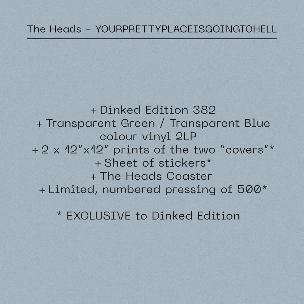 The Heads yourprettyplaceisgoingtohell Vinyl LP 2025 Ltd Dinked Edition #382 - Image 2