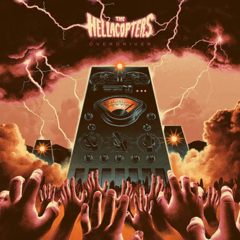 The Hellacopters Overdriver Vinyl LP Apricot, Purple & Black Splatter Colour 2025