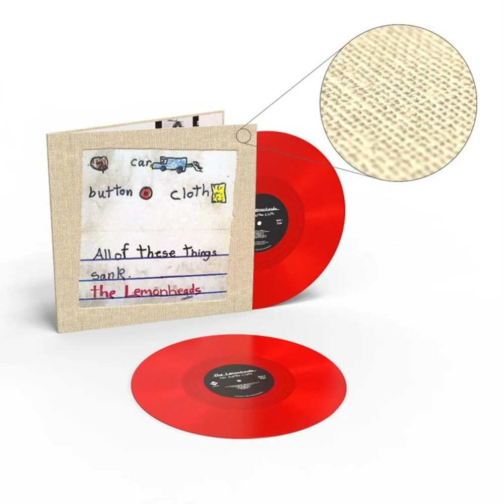 The Lemonheads Car Button Cloth Deluxe Expanded ‘Clothbound’ Edition Vinyl LP Red Colour 2025 - Image 2