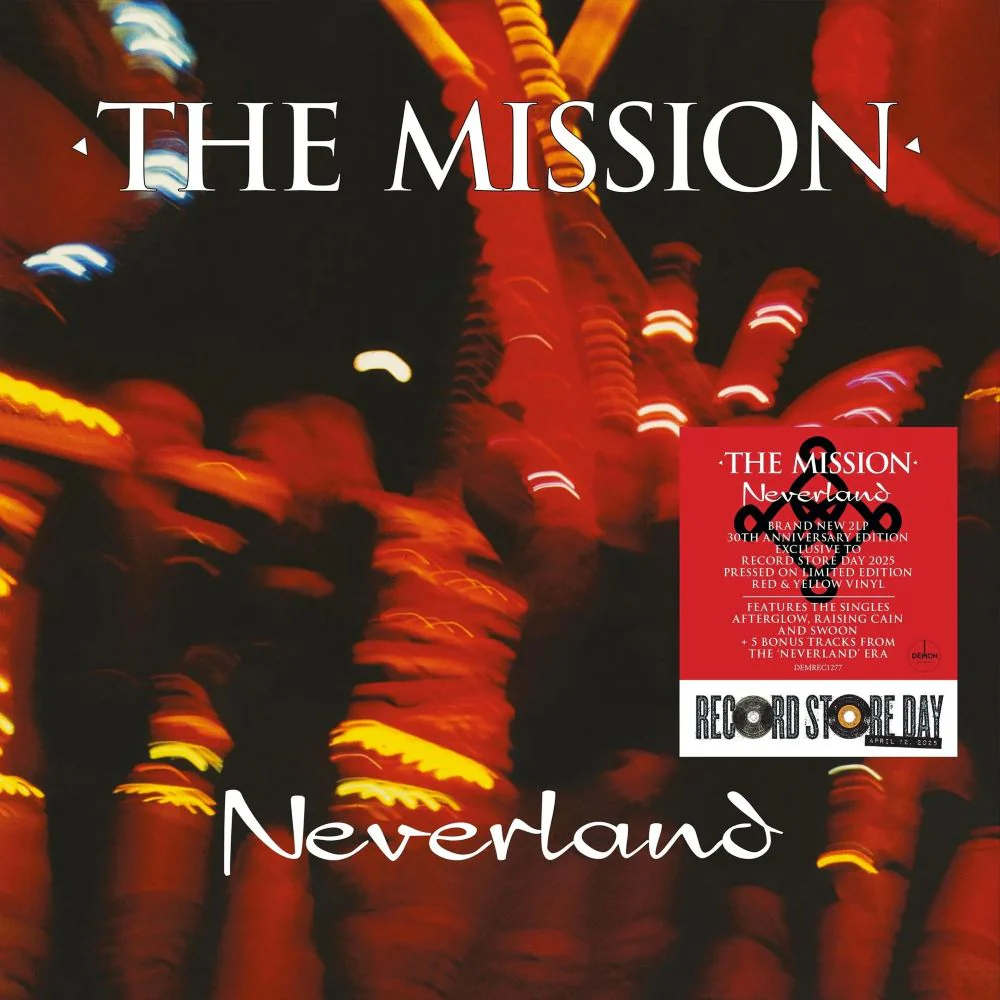 The Mission Neverland (30th Anniversary Edition) Vinyl LP Translucent Red & Yellow Colour RSD 2025