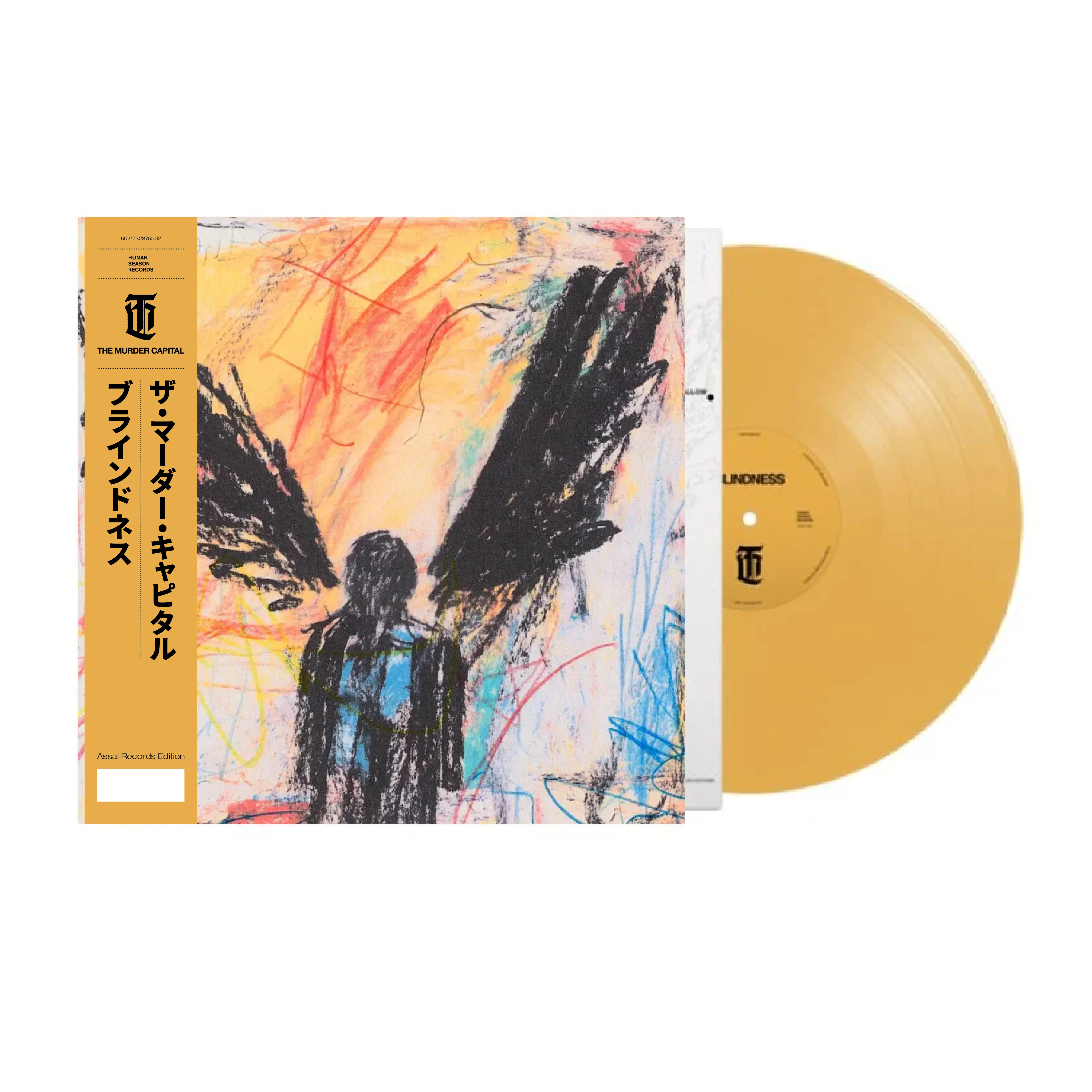 The Murder Capital Blindness Vinyl LP Signed Assai Obi Edition Yellow Colour 2025 - Image 2