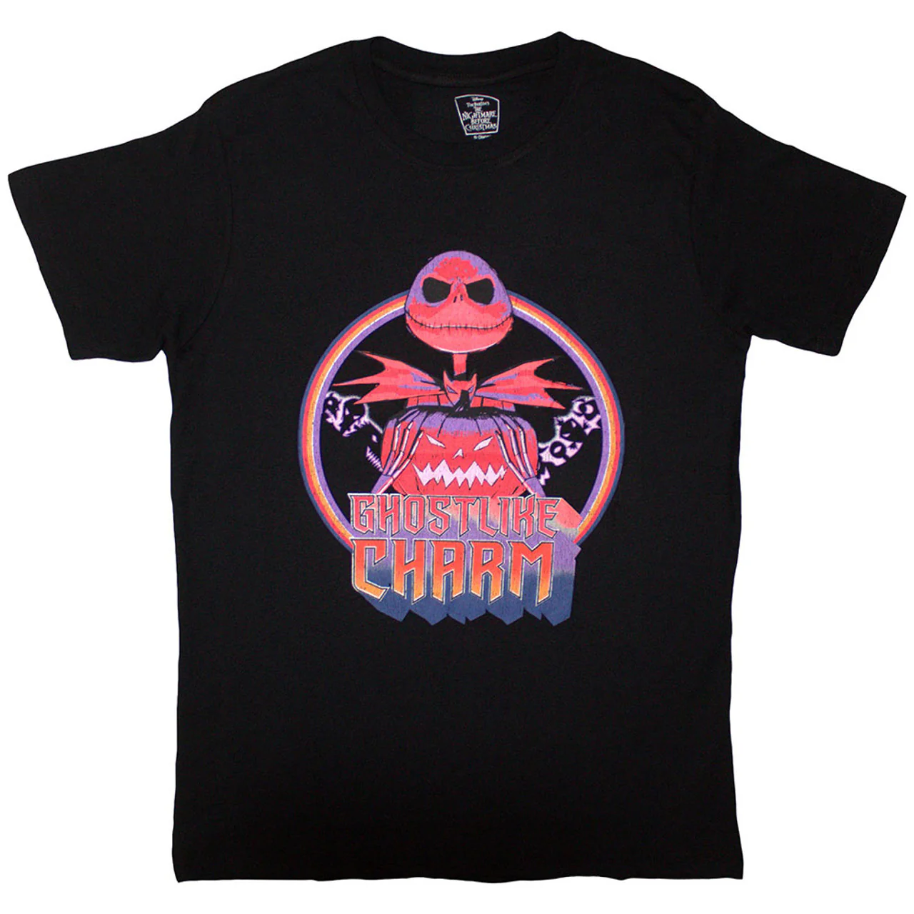 The Nightmare Before Christmas Ghostlike Charm Black Large T-Shirt
