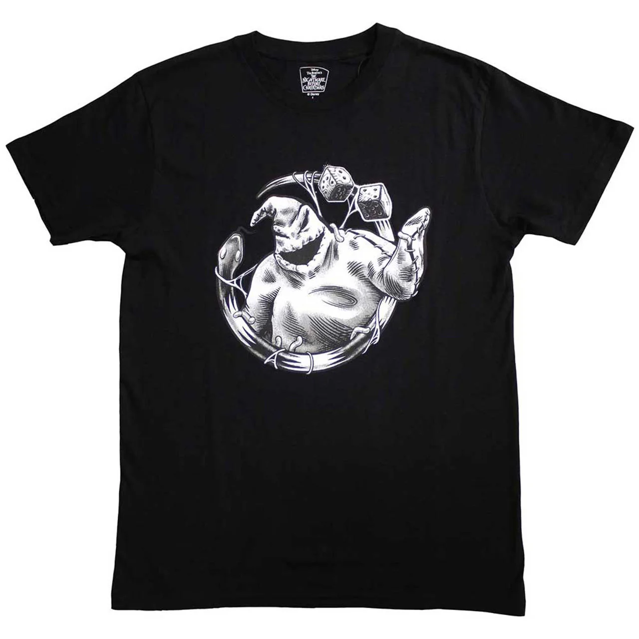 The Nightmare Before Christmas Oogie Roll Black XX-Large T-Shirt