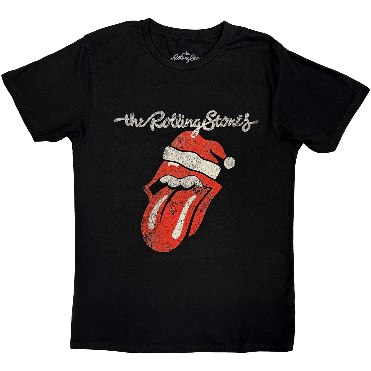 The Rolling Stones Santa Lick Black XX-Large T-Shirt