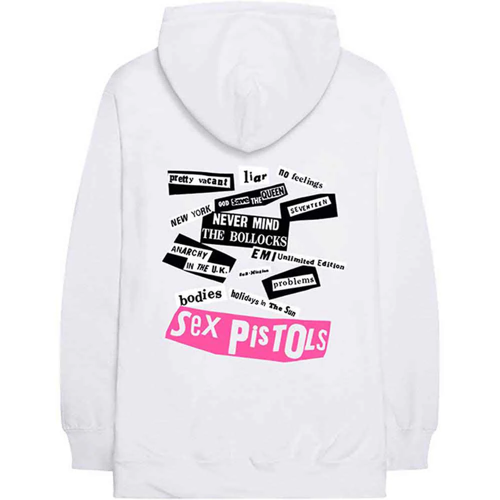 The Sex Pistols Never Mind The Bollocks White Small Hoodie - Image 2