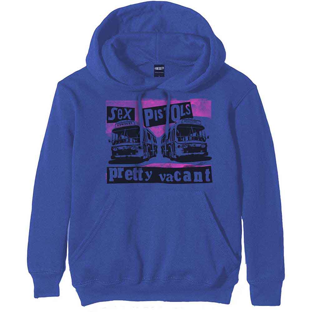 The Sex Pistols Pretty Vacant Coaches Blue Medium Hoodie