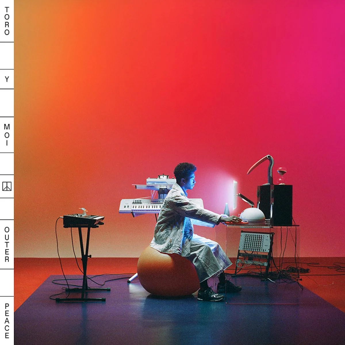 Toro Y Moi Outer Peace Vinyl LP Neon Violet w/Tangerine Splatter Colour 2025
