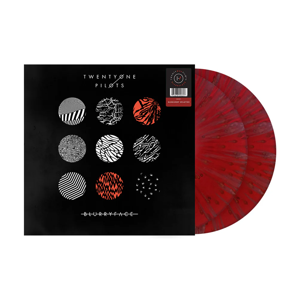 Twenty One Pilots Blurryface Vinyl LP Burgundy Splatter Colour 2025