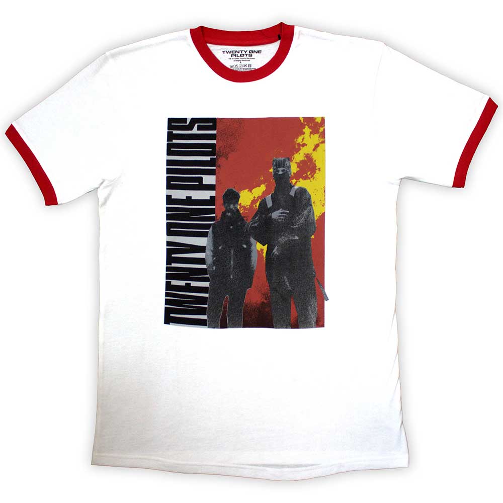Twenty One Pilots Side Stand Ringer White Small T-Shirt