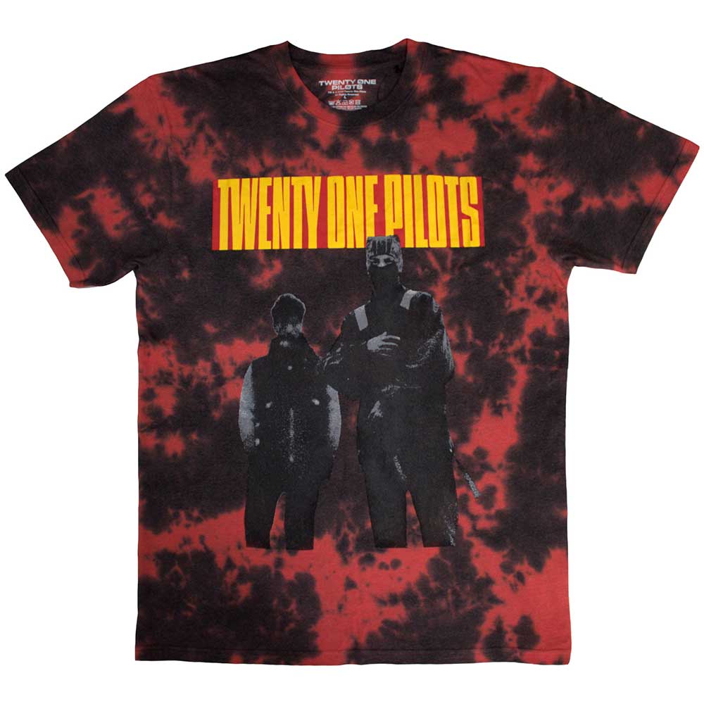 Twenty One Pilots Standing Bar Wash Red Medium T-Shirt