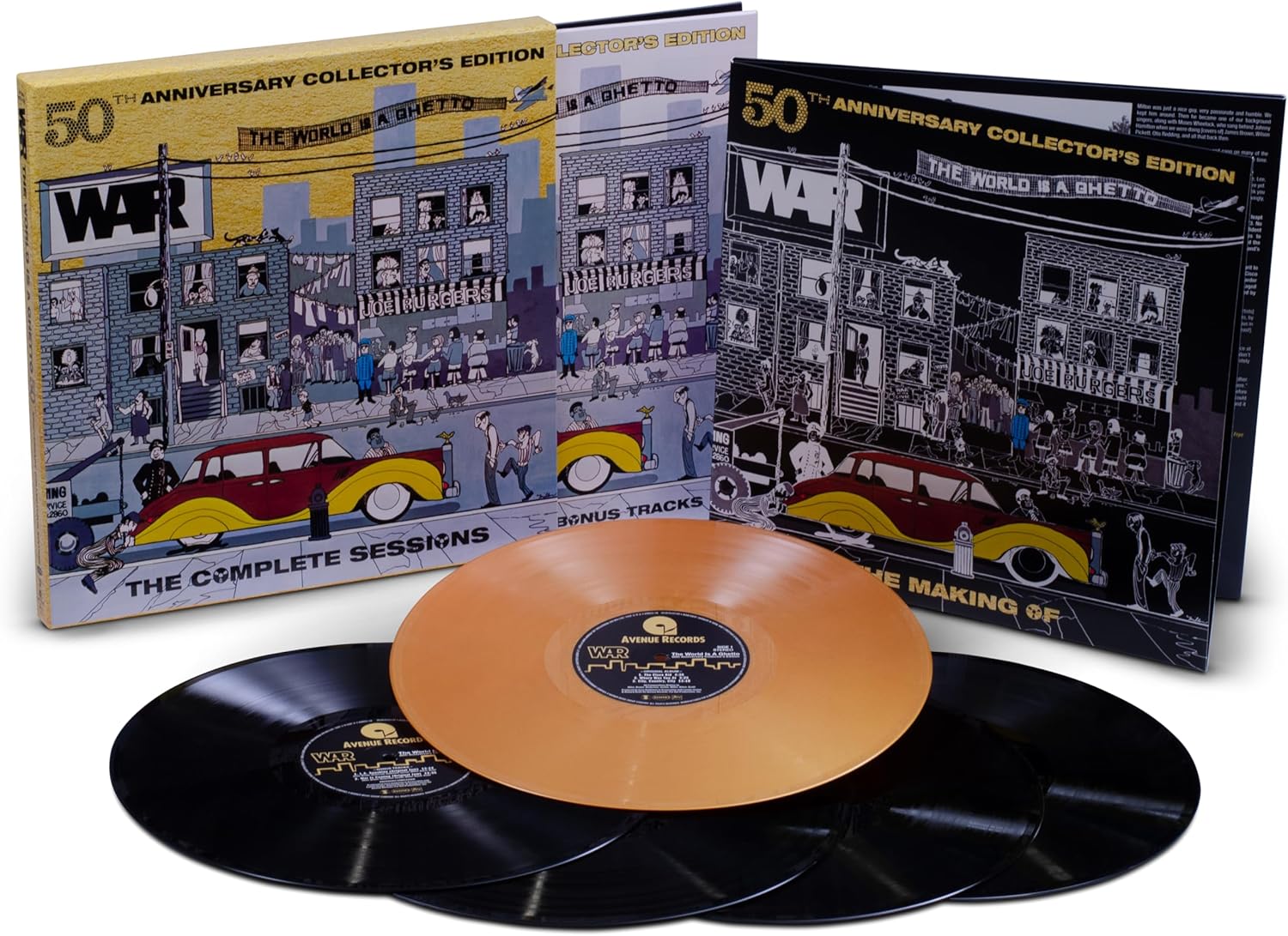 War World Is A Ghetto (50th Anniversary Collector's Edition) Vinyl LP Black and Gold Colour 2023 - Image 2