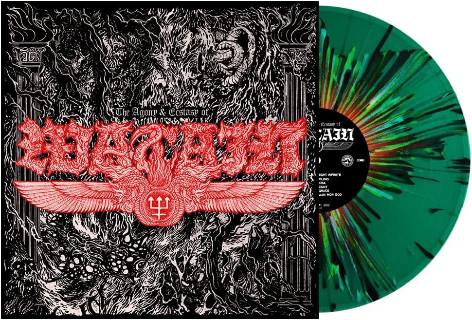 Watain The Agony & Ecstasy of Watain Vinyl LP Green with Rainbow Splatter Colour 2022 - Image 2
