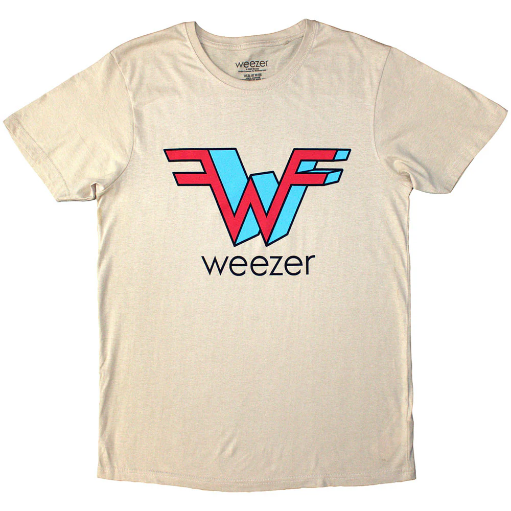 Weezer Logo Sand X-Large T-Shirt