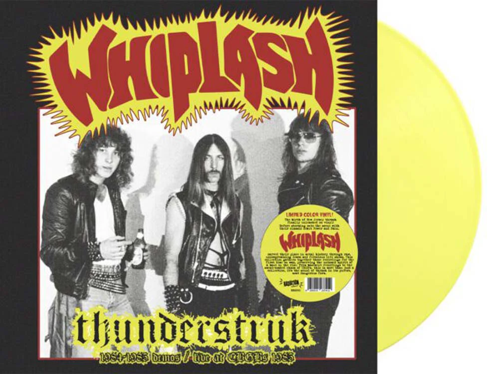 Whiplash Thunderstruk: 1984-1985 Demos / Live At Cbgb'S 1983 Vinyl LP Yellow Colour 2025