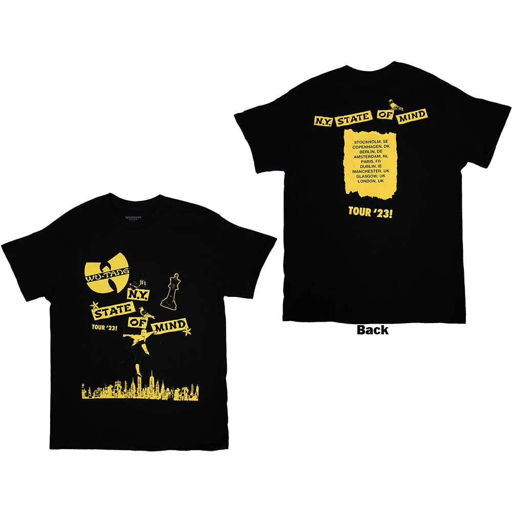 Wu-Tang Clan Tour '23 NY State Of Mind Black X-Large T-Shirt - Image 3