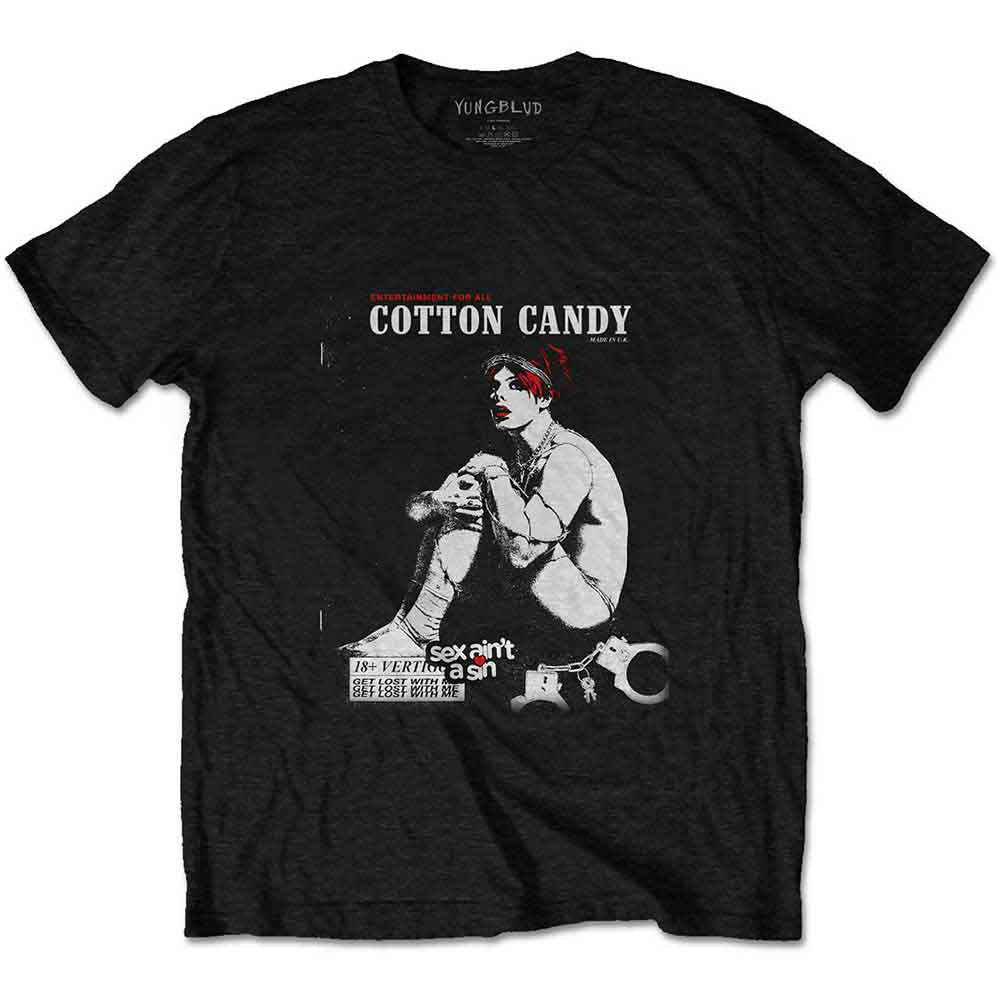 Yungblud Cotton Candy Black Small T-Shirt