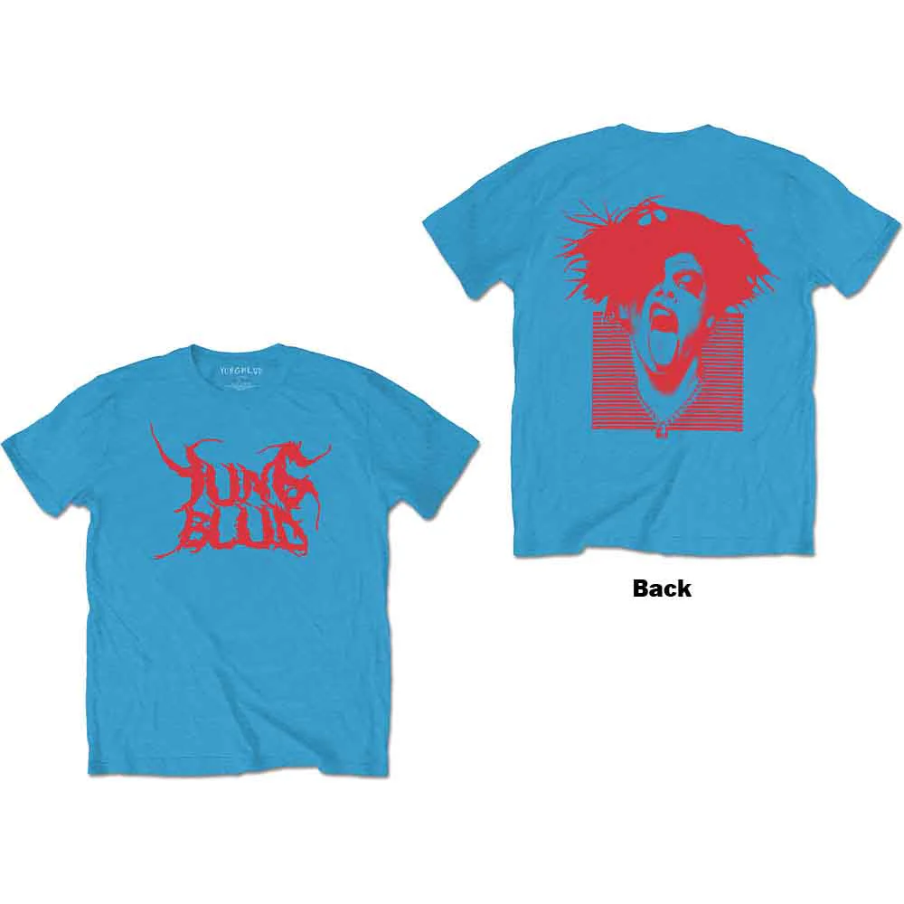 Yungblud Deadhappy Light Blue Small T-Shirt - Image 3