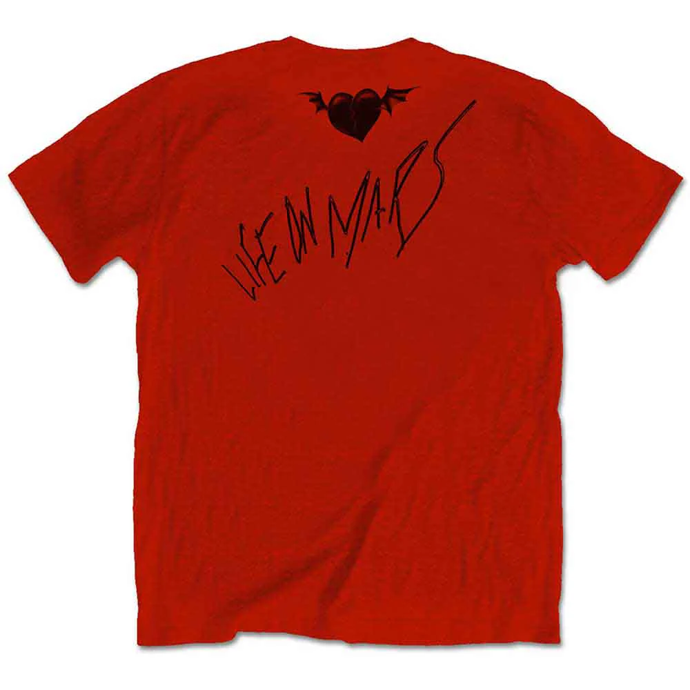Yungblud Life on Mars Red Small T-Shirt - Image 2