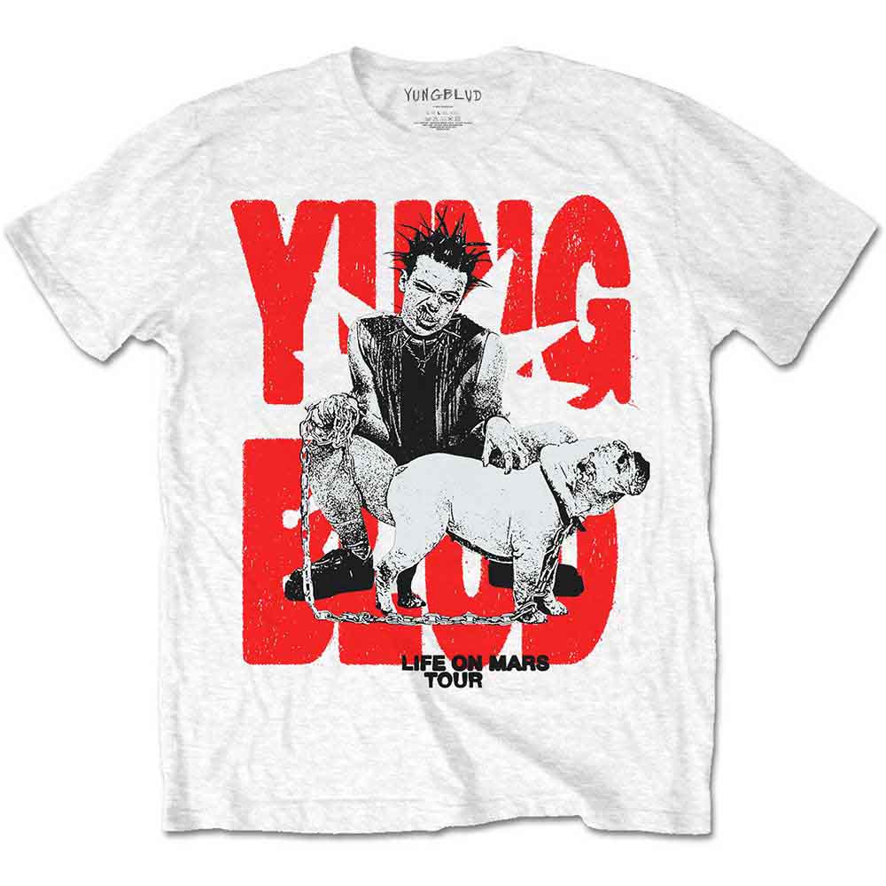 Yungblud Life on Mars Tour White Small T-Shirt